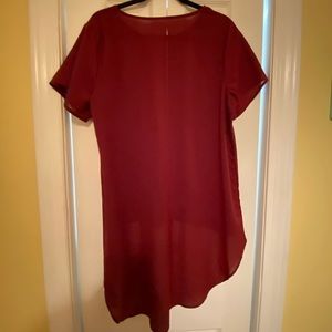 Red Shein Blouse